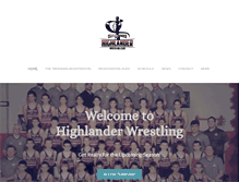 Tablet Screenshot of highlanderwrestlingclub.com